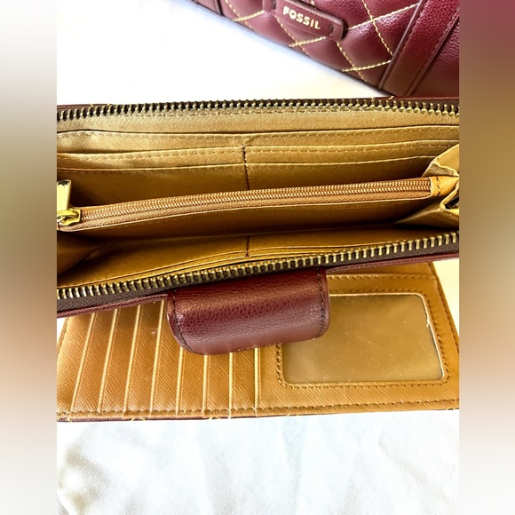 FOSSIL💥NEW GREAT FINDINGS💥Kingston Cowhide Leather Satchel & Wallet - Picture 10 of 15